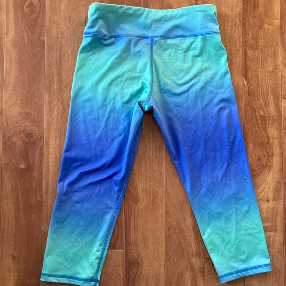 OLD NAVY💫 Girls Ombré Blue Active Sport Capri - Picture 4 of 8